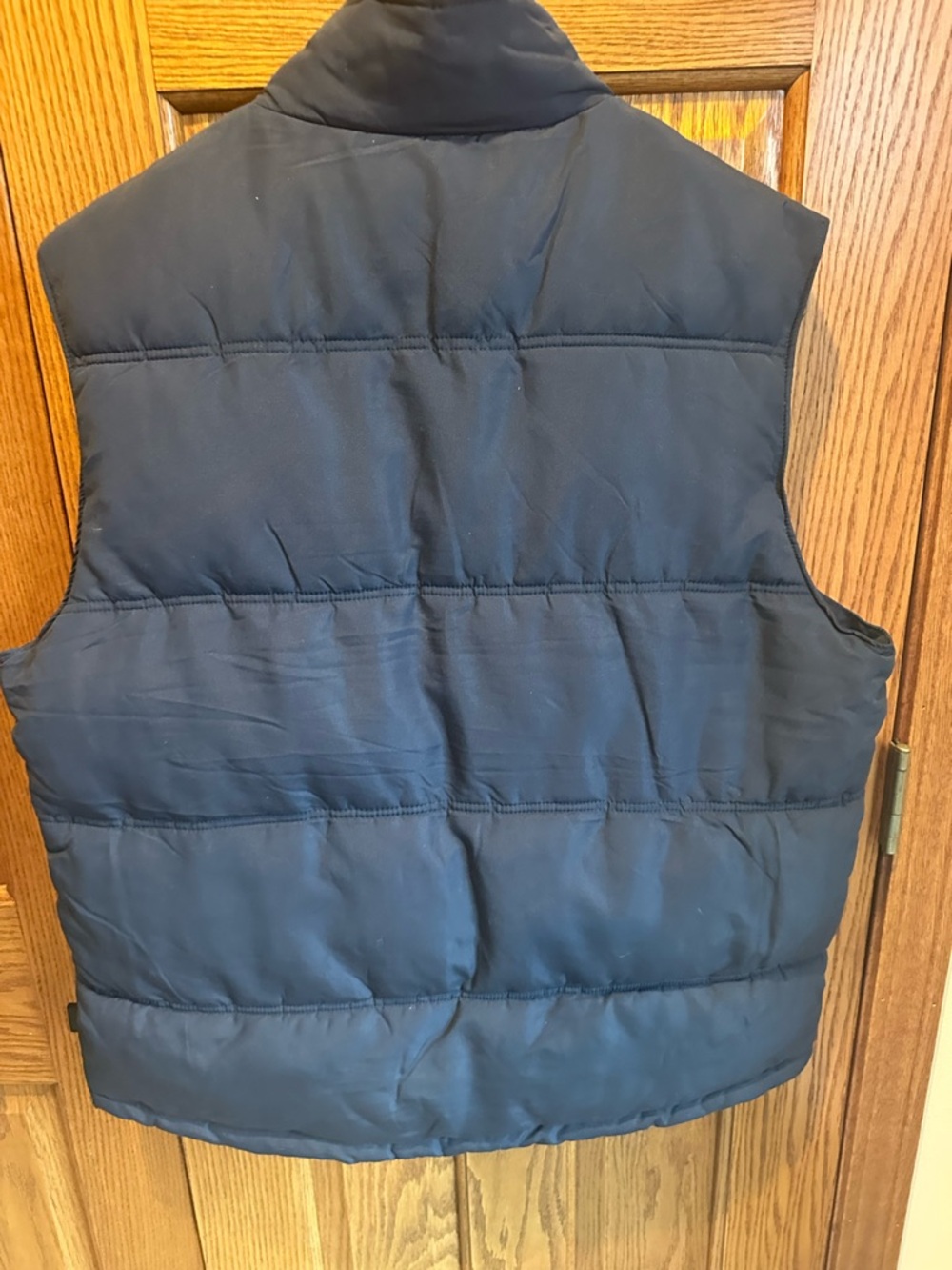 The American Outdoorsman Blue Puffer Vest Size Large Sherpa Collar Sz L - Picture 4 of 8